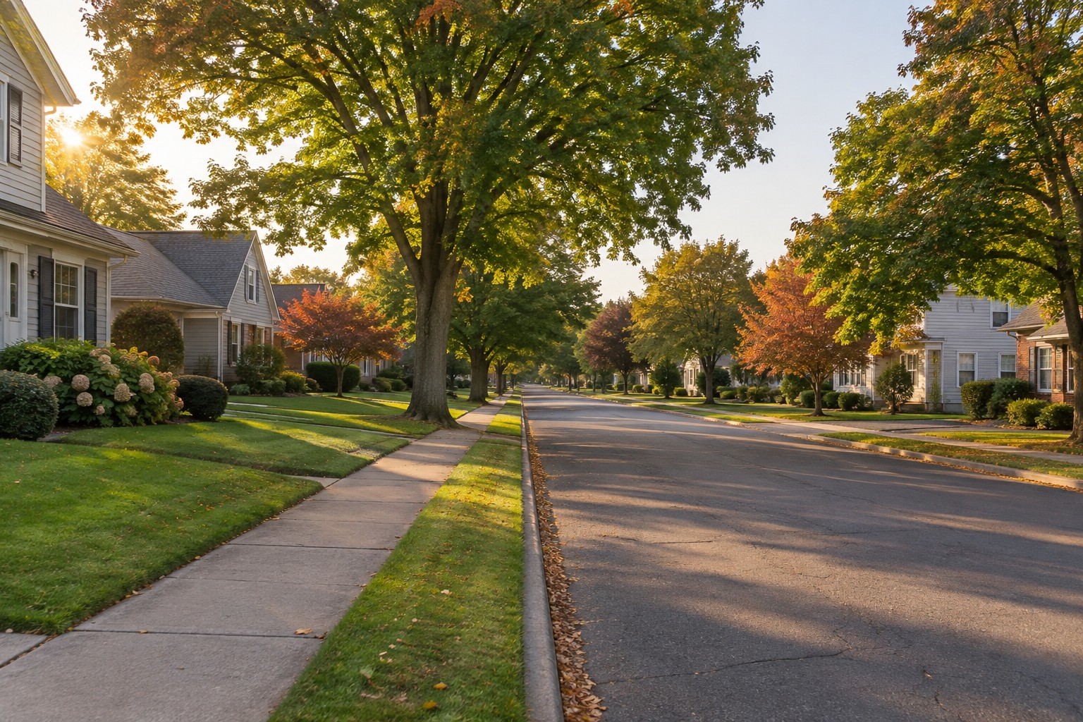 A Lancaster, NY residential street, illustrative